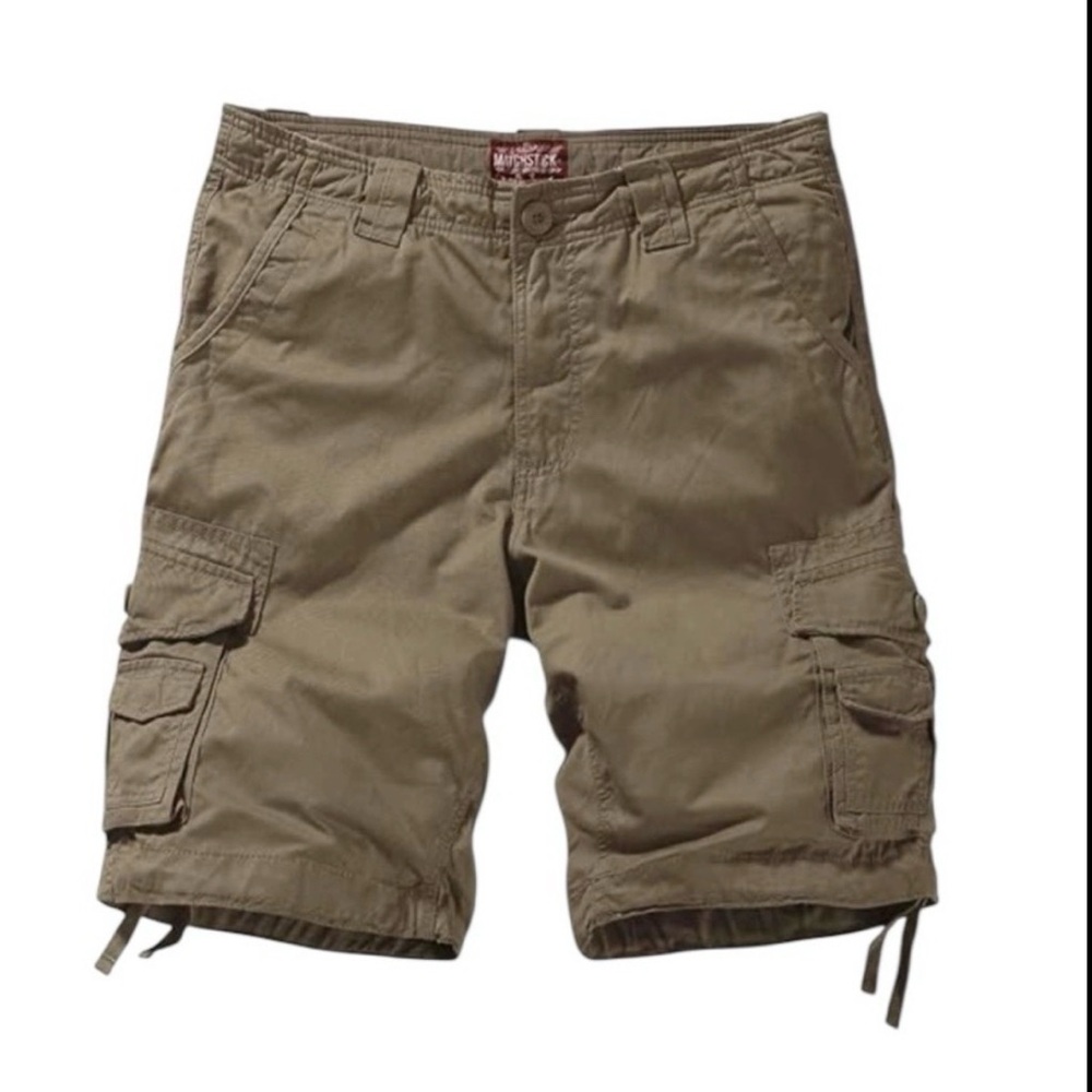 Match and Matchstick cargo shorts utility Gorpcore dark khaki NWT 3XL